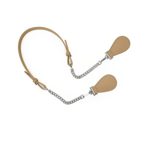 Chain Collection Straps – Light Tan – Silver Chain - Image 3