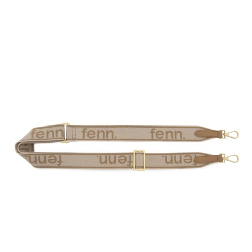 Tan/ Bone Strap – Gold Trim
