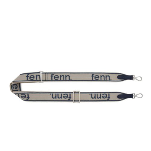 Navy/ Bone Strap - SILVER Trim