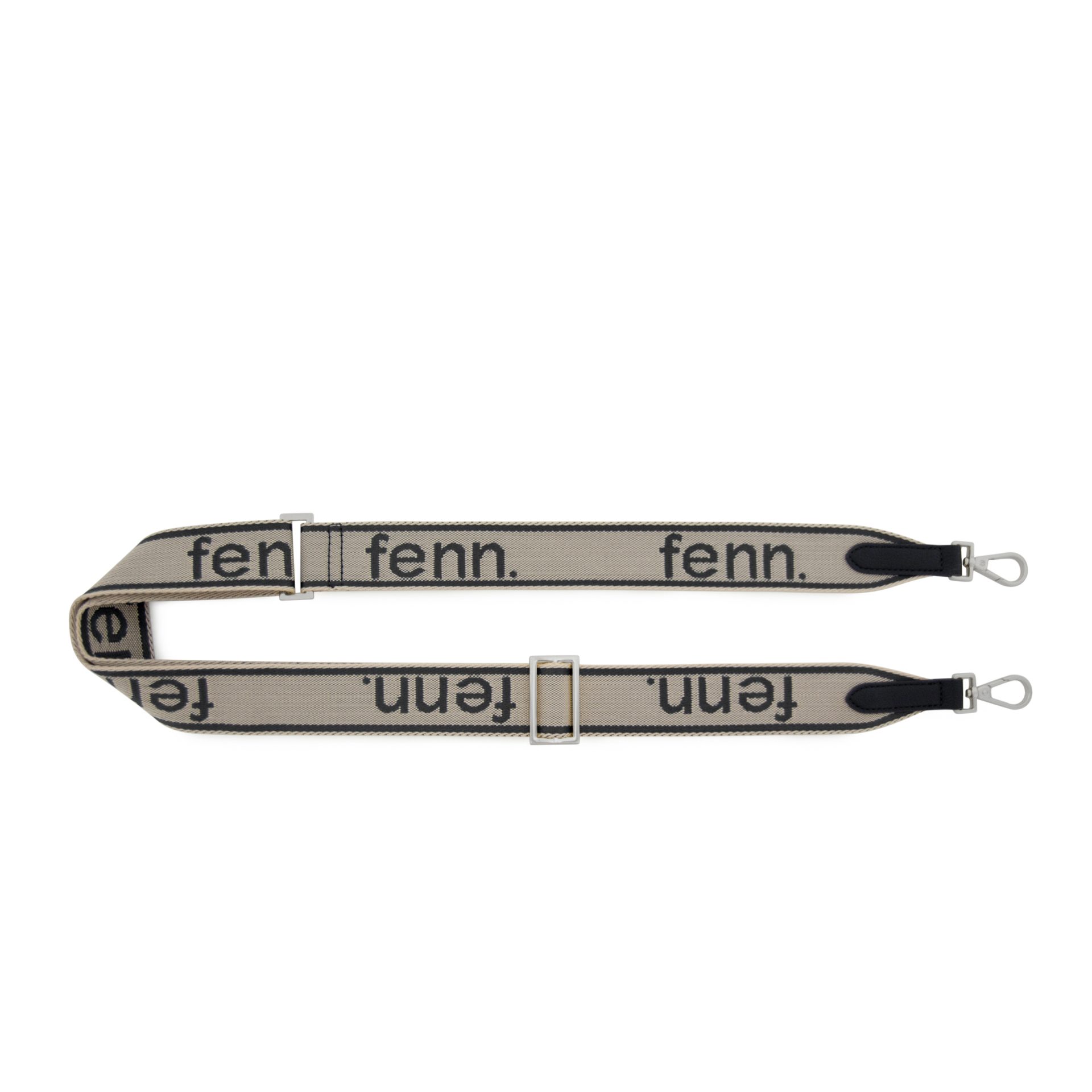 Black/ Bone Strap - Silver Trim