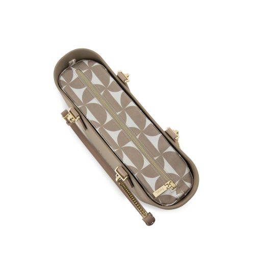 Petite - Stone - Pattern Inner - Gold Zip - Light Stone/Gold Chain - Image 3
