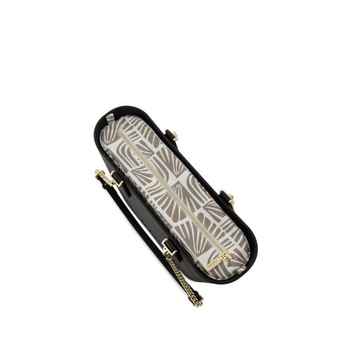 Petite -Black-Pattern Inner-Gold Zip-Black/Gold Chain - Image 5