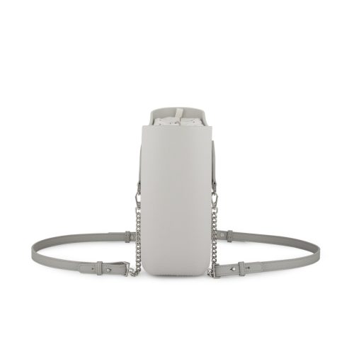 Petite -Ice Grey-Pattern Inner-Silver Zip-Grey/Silver Chain - Image 5