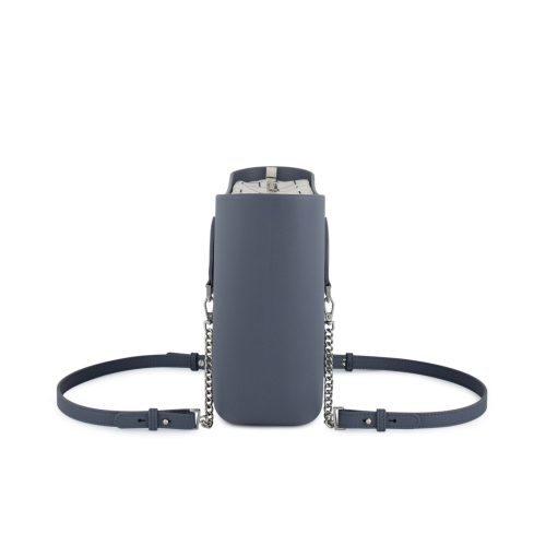 Alternative view of Petite -Denim-Pattern Inner-Silver ZIP-Denim/Silver Chain