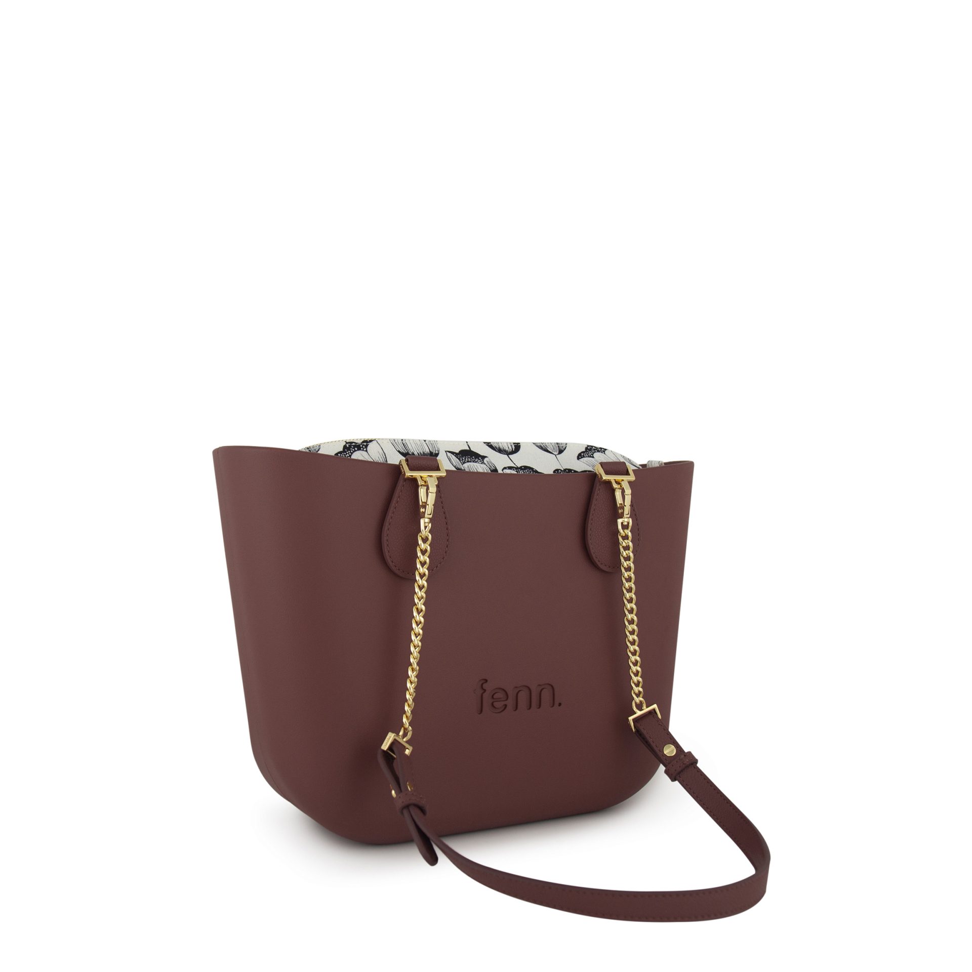 Petite -Maroon-Pattern Inner-Gold Zip-Maroon/Gold/Chain - Image 2