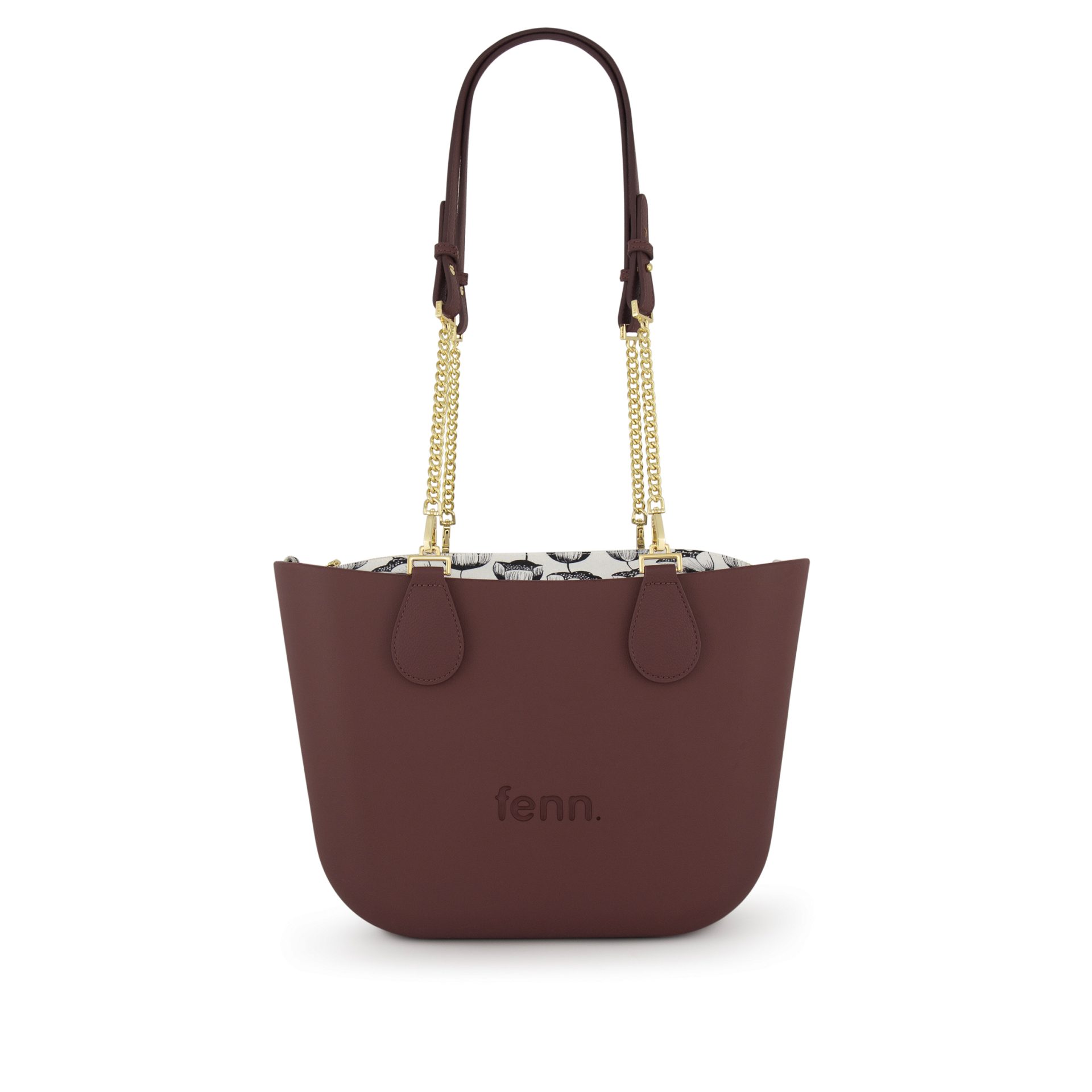 Petite -Maroon-Pattern Inner-Gold Zip-Maroon/Gold/Chain - Image 4