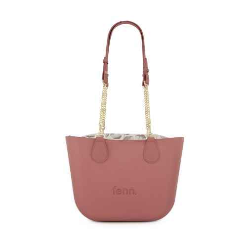 Petite -PINK-Pattern Inner-GOLD Zip-PINK/GOLD CHAIN - Image 5