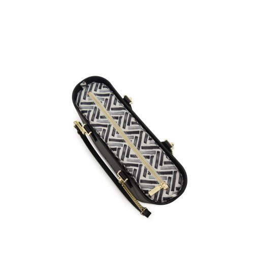 Petite -Black -Black-Pattern Inner-Gold Zip-Black/Gold Chain - Image 4
