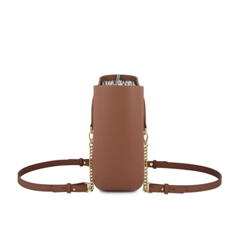 Petite -TAN-Pattern Inner- Gold Zip-Tan/Gold Chain - Image 3