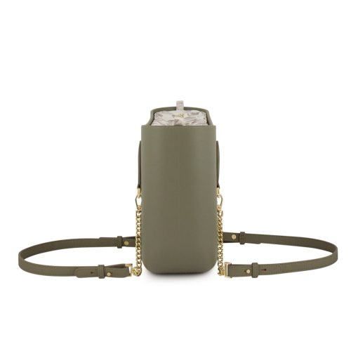 Petite -Watercress-Pattern Inner-Gold Zip-Watercress/Gold Chain - Image 3