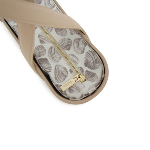 Petite-Sand-Pattern Inner-Gold Zip-Sand Flat Handle - Image 3