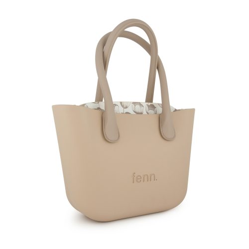 Alternative view of Petite Collection – Stone-Sand-Pattern Inner -Gold Zip-Sand Round Handle