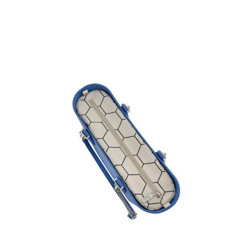Petite Collection-Blue -Pattern Inner-Silver Zip-Blue/Silver Chain - Image 4