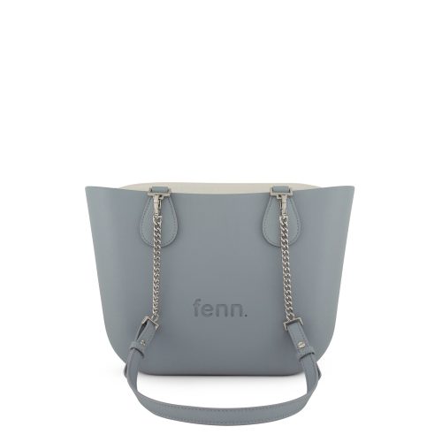 Petite -Blue Haze -Bone Inner-Silver Zip-Blue Haze/Silver Chain