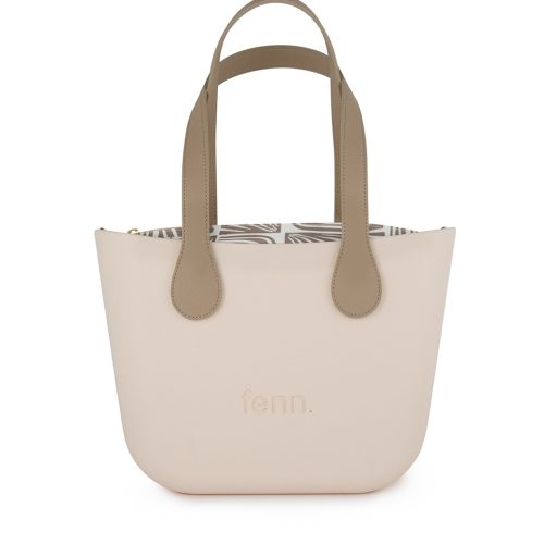 Petite - Nude - Pattern Inner - Gold Zip - Light Stone Flat Handle