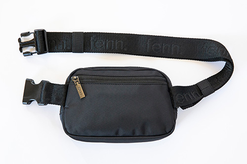 THE RERACS | BELT BAG(BLACK×BLACK) Belt Bag - Black - Silver Trim | Fenn Collection