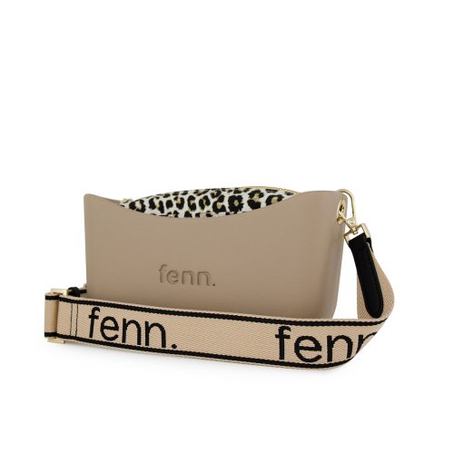 Alternative view of Classic Collection - Stone - Pattern Inner - Gold Zip - Adjustable Canvas Strap