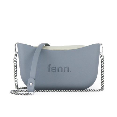 Classic Collection - Blue Haze - Beige Inner - Silver Zip - Blue Haze/ Silver Chain