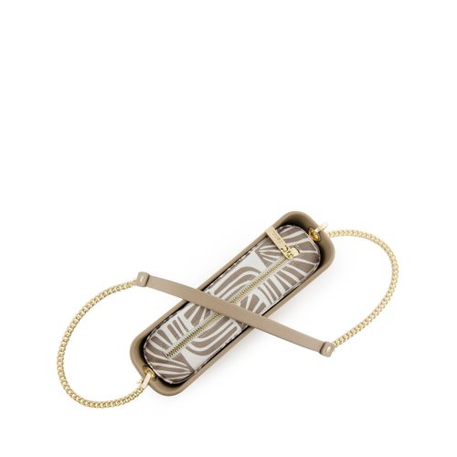 Classic Collection - Stone - Pattern Inner - Gold Zip - Stone/Gold Chain - Image 3