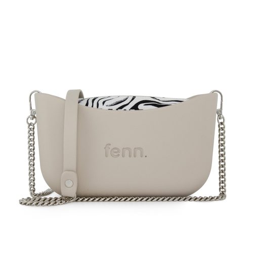 Classic Collection - Mushroom - Pattern Inner - Silver Zip - Mushroom/ Silver Chain